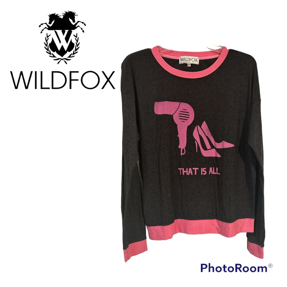 Wildfox “That Is All” Supersoft Oversized Ringer Sweater XS